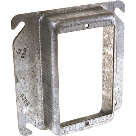 Raco Electrical Box Cover, 1 Gang Gang, Steel, Raised Cover Type 8771